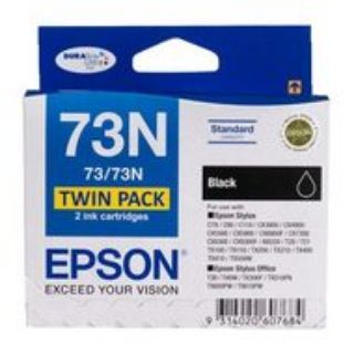 Picture of Epson T073 Black Ink Twin Pack