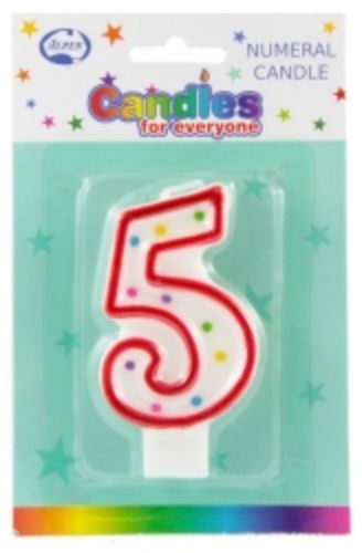 Picture of CANDLES ALPEN NUMERALS NO.5