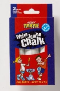 Picture of CHALK TEXTA WHITE JUMBO PK3 #TX142/3