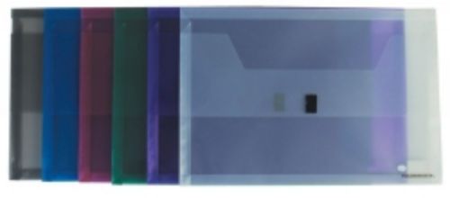 Picture of DOCUMENT WALLET F/MATE F/C POLYPRO CLEAR