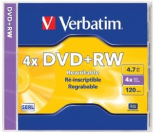 Picture of DVD+RW VERBATIM 120MIN 1X-4X 4.7GB BLUE