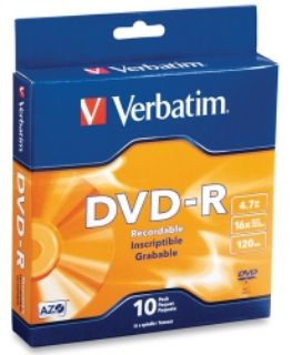 Picture of DVD-R VERBATIM 120MIN 16X 4.7GB SPINDLE