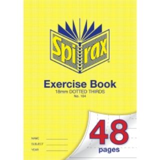 Picture of EXERCISE BOOK SPIRAX A4 104 18MM DOTTED