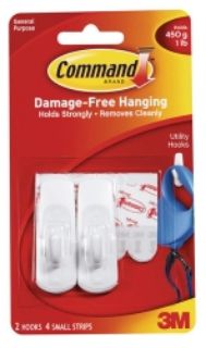 Picture of HOOKS COMMAND SELF ADHESIVE SMALL 17002