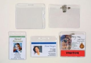 Picture of ID POUCH REXEL CLEAR SOFT CASE L/SCAPE H