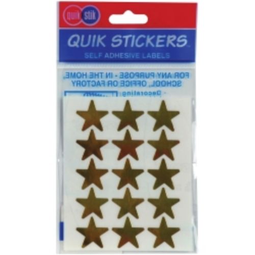 Picture of LABEL QUIK STIK F/P STARS GOLD LGE