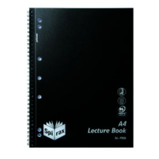 Picture of LECTURE BOOK SPIRAX A4 P906 PP S/O BLACK