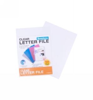 Picture of LETTER FILE B/TONE A4 TRANSPARENT CLEAR