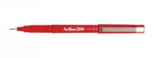 Picture of MARKER ARTLINE 200 FINE RED 0.4MM