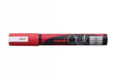 Picture of MARKER CHALK UNI 2.5MM BULLET TIP RED