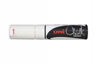 Picture of MARKER CHALK UNI 8MM CHISEL TIP WHITE