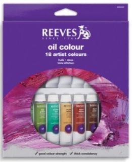 Picture of PAINT REEVES OIL COLOURS 10ML TUBE BX18
