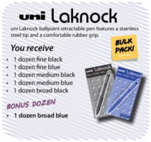 Picture of PEN UNI BP LAKNOCK BTS BULK PACK BUY 5 D