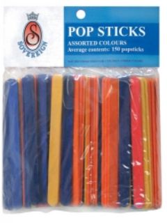 Picture of POPSTICKS SOVEREIGN WOODEN COLOURED PK15