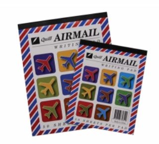 Picture of QUILL AIRMAIL WRITING PAD 10X8